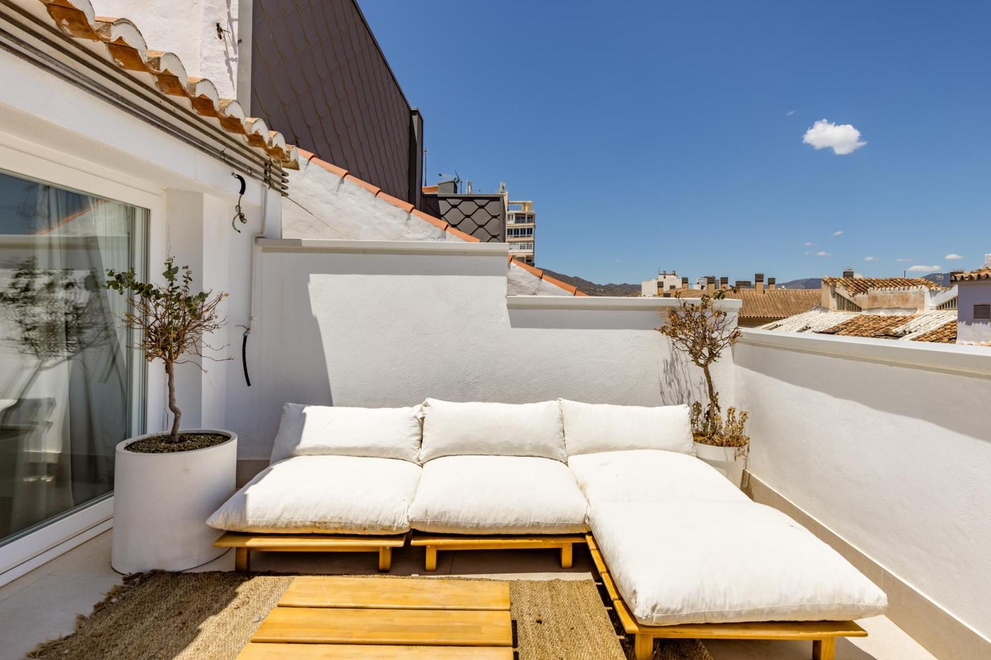 מאלגה Atarazanas Suite, Atico Con Terraza מראה חיצוני תמונה